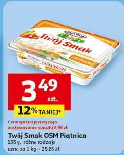 Auchan Serek śmietankowy z przyprawami Piątnica Twój Smak oferta