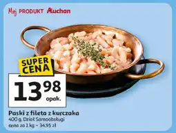 Auchan Paski fileta z piersi kurczaka oferta