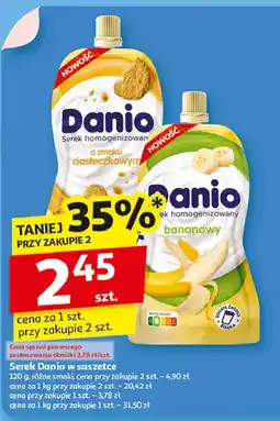 Auchan Serek bananowy Danone Danio oferta
