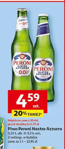 Auchan Piwo Peroni Nastro Azzurro 0.0% oferta