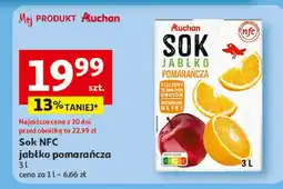 Auchan Sok jabłko-pomarańcza Auchan Różnorodne (Logo Czerwone) oferta