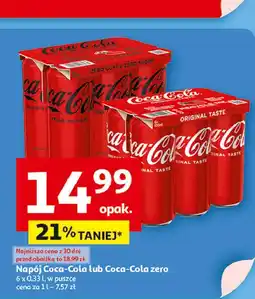 Auchan Napój Coca-Cola Zero oferta