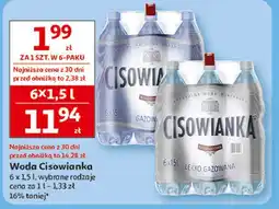Auchan Woda lekko gazowana Cisowianka oferta