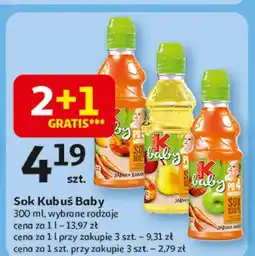 Auchan Sok jabłko-gruszka Kubuś Baby oferta