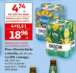 Auchan Piwo Okocim Białe Z Morelą 0.0% oferta