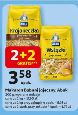 Auchan Makaron wstążki Abak oferta