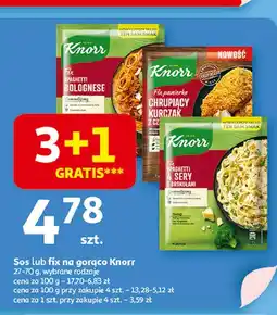 Auchan Spaghetti 4 sery z brokułami (przed 2022 r) Knorr Fix oferta
