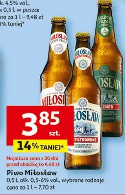 Auchan Piwo Miłosław Jasne Pełne oferta