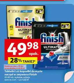 Auchan Tabletki do zmywarek regular Finish Quantum Ultimate oferta