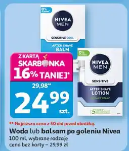Auchan Balsam po goleniu łagodzący Nivea Men Sensitive oferta