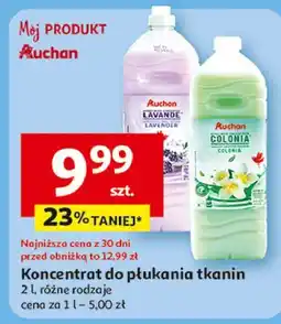 Auchan Koncentrat do płukania tkanin lavender Auchan Różnorodne (Logo Czerwone) oferta