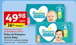 Auchan Pieluszki dla dzieci 3 midi Pampers Active Baby oferta
