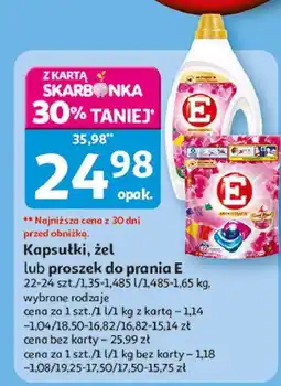 Auchan Proszek do prania kolorowego malezyjska orchidea i drzewo sandałowe E Aromatherapy oferta