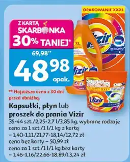 Auchan Kapsułki do prania kolorów Vizir All In One Pods oferta