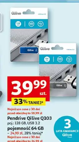 Auchan Pendrive q103 64 gb Qilive oferta