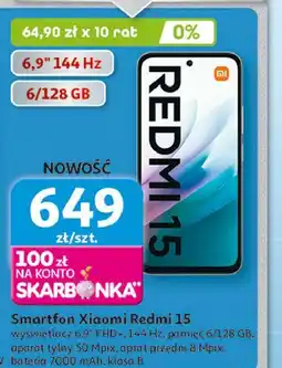 Auchan Smartfon redmi 15 Xiaomi oferta