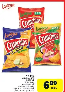 Carrefour Chipsy ser-cebula Crunchips X-Cut oferta