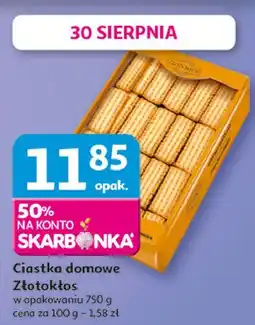 Auchan Ciastka domowe kruche Złotokłos oferta