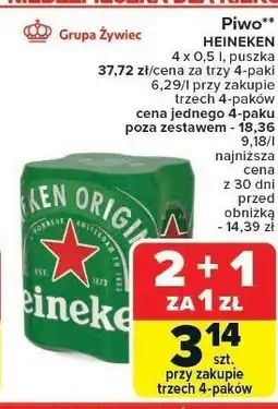 Carrefour Piwo Heineken oferta