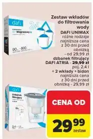 Carrefour Dzbanek atria 2.4 l + bidon 2 wkłady unimax Dafi oferta