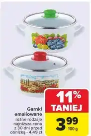 Carrefour Garnek emaliowany oferta
