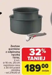 Carrefour Zestaw patelni z odpinaną rączką Tefal oferta