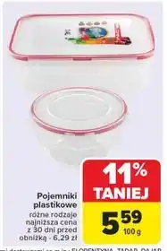 Carrefour Pojemniki plastikowe oferta