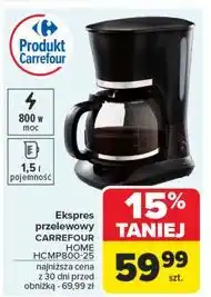 Carrefour Ekspres do kawy hcmp800-25 Carrefour oferta