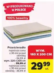 Carrefour Prześcieradło bawełniane 200 x 220 cm oferta