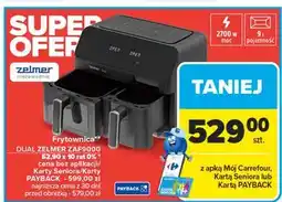 Carrefour Frytownica zaf9000 dual 2700w Zelmer oferta