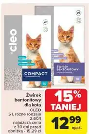 Carrefour Żwirek bentonitowy lawendowy Cleo oferta