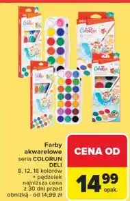 Carrefour Farby akwarelowe colorum Deli oferta