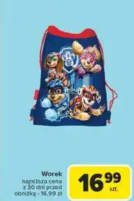 Carrefour Worek na buty psi patrol oferta