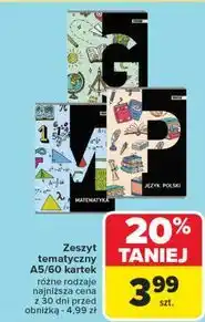 Carrefour Zeszyt a5/60k geografia Rexus oferta
