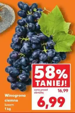 Kaufland Winogrona ciemne, luzem 1 kg oferta