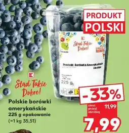 Kaufland Polskie borówki amerykańskie 225 g opakowanie oferta