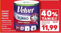 Kaufland VELVET JUMBO, TURBO Ręcznik papierowy oferta