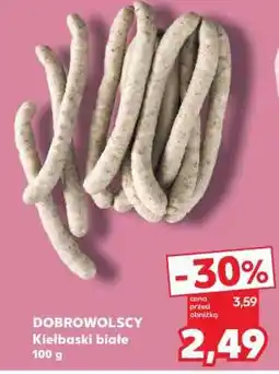 Kaufland DOBROWOLSCY Kiełbaski białe 100 g oferta