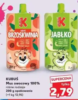 Kaufland KUBUŚ Mus owocowy 100% oferta