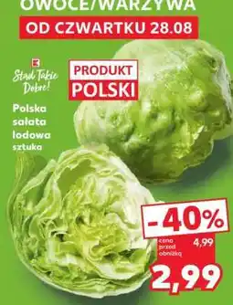 Kaufland Polska sałata lodowa sztuka oferta