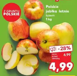 Kaufland Polskie jabłka letnie luzem 1 kg oferta