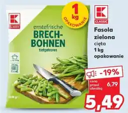 Kaufland Fasola zielona cięta 1 kg opakowanie oferta