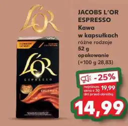Kaufland JACOBS L’OR ESPRESSO oferta