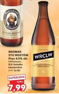 Kaufland BROWAR STU MOSTÓW Piwo 4,5% alk. Hefeweizen 0,5 l butelka bezzwrotna oferta