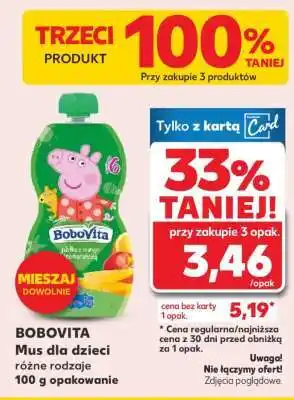 Kaufland BOBOVITA Mus dla dzieci oferta