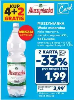 Kaufland MUSZYNIANKA Woda mineralna oferta