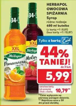 Kaufland HERBAPOL OWOCOWA SPIŻARNIA Syrop oferta