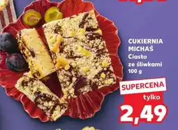 Kaufland CUKIERNIA MICHAŚ Ciasto ze śliwkami 100 g oferta