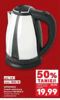Kaufland ESPERANZA Czajnik elektryczny Roraima TKK102X/S oferta