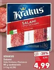 Kaufland Salami sicilliano Krakus Animex oferta